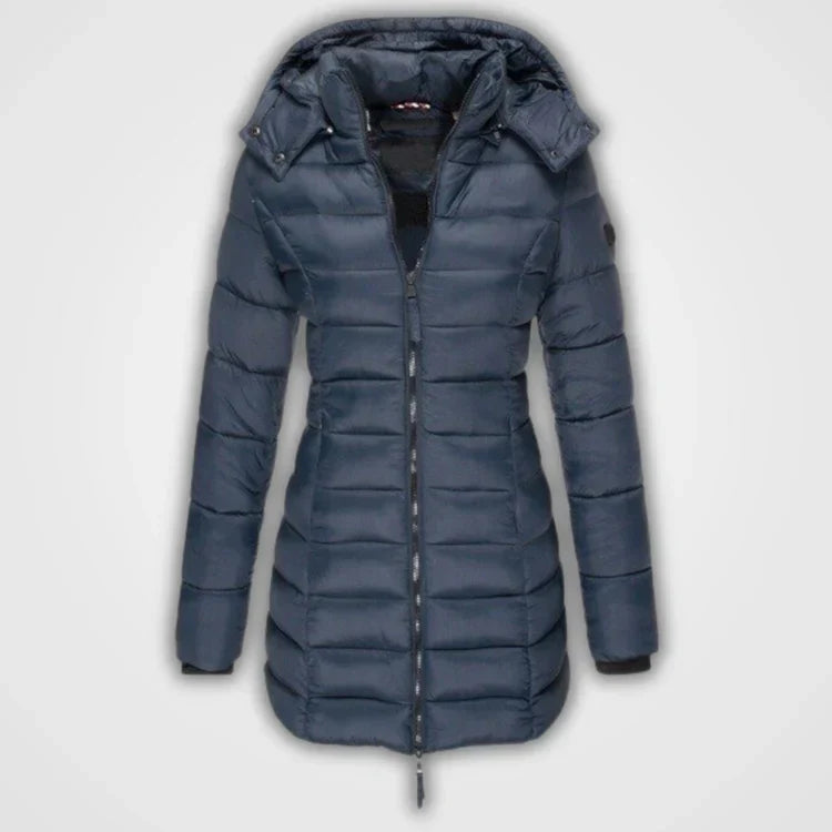 Manteau Long Matelassée à Capuche pour Femme | Idéale pour l’Hiver