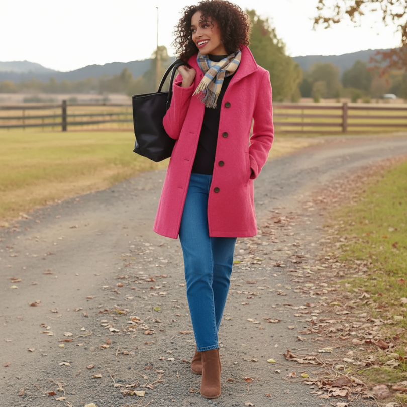 Manteau Long à Coupe Classique pour Femme | Idéal pour la Saison Froide et les Sorties Quotidiennes