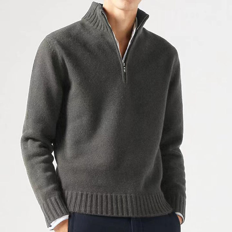 Pull avec Col Zippé pour Homme | Idéal pour Les Tenues Décontractées