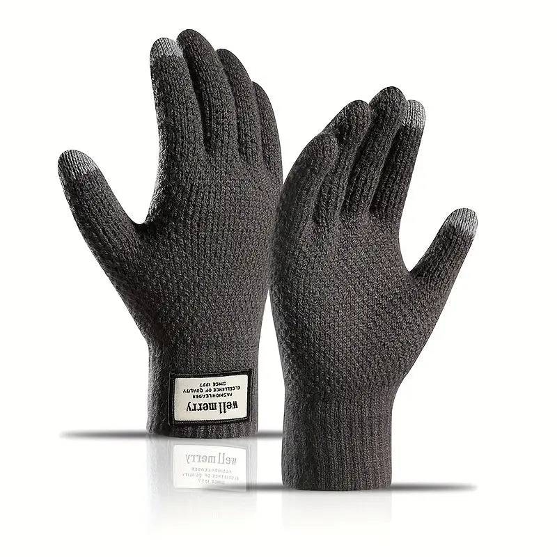 Gants Tricotés avec Fonction Écran Tactile pour Homme | Idéal pour l’Hiver