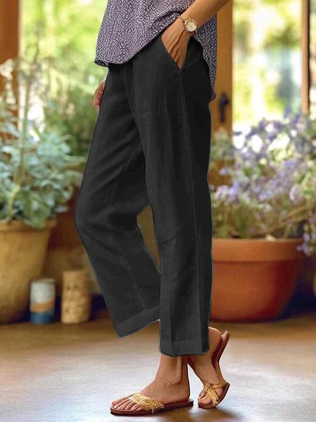 Pantalon d’Été à Coupe Décontractée pour Femme | Idéal pour Temps Chaud