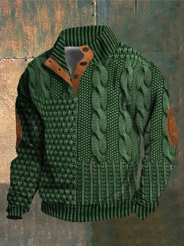 Pull à Coupe Décontractée pour Homme avec Col Classique | Idéal pour Détente et Quotidien