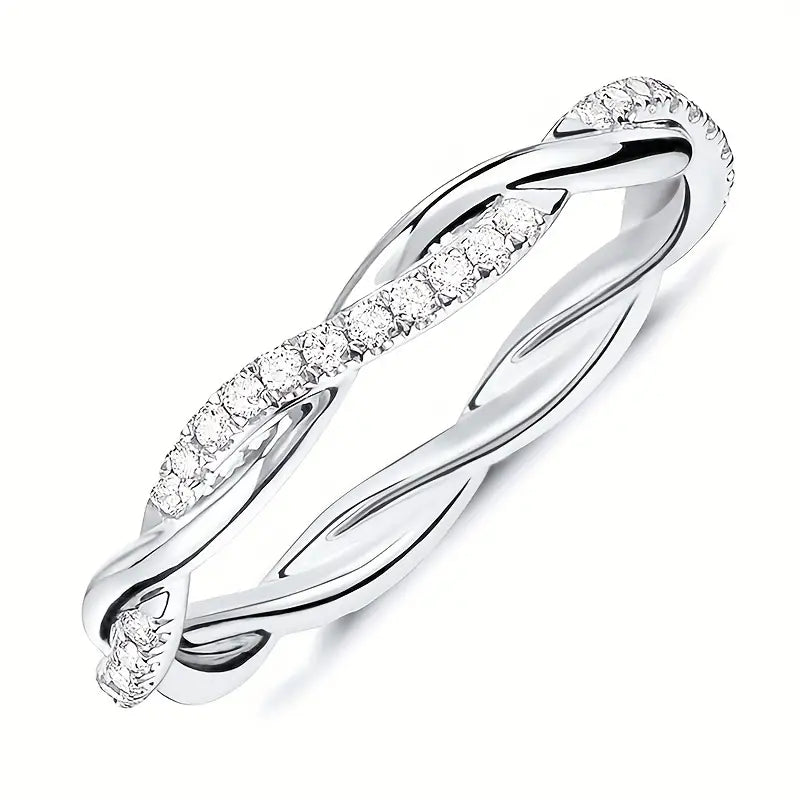 Bague Torsadée avec Détails En Relief | Idéale pour Les Occasions Spéciales