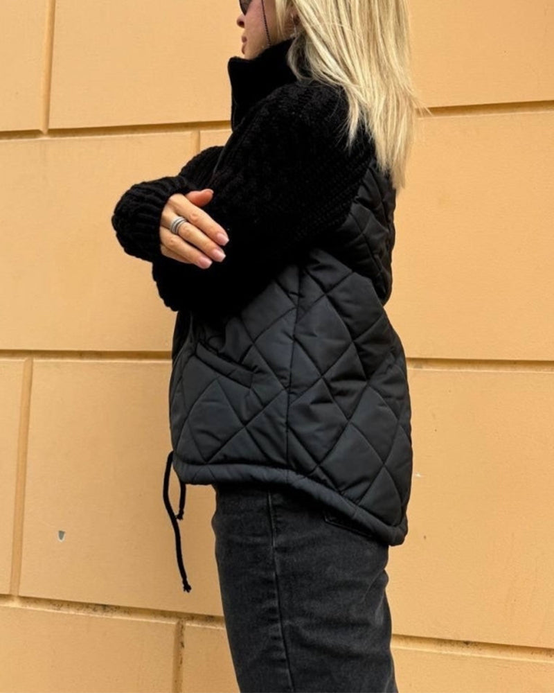 Veste Zippée à Col Haut pour Femme | Idéale pour la Saison d’Hiver