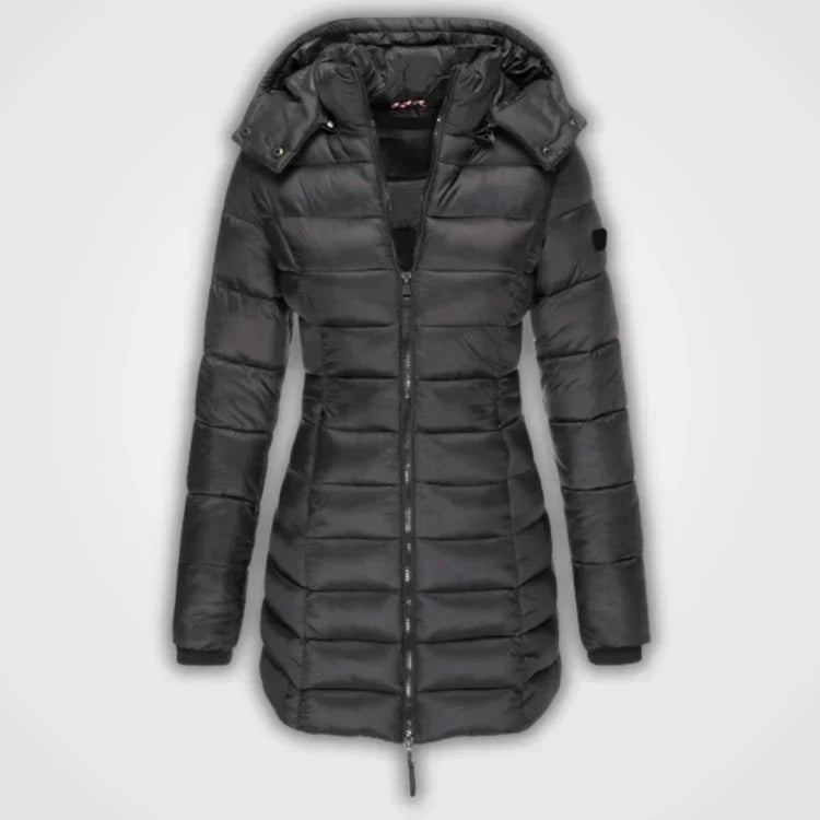Manteau Long Matelassée à Capuche pour Femme | Idéale pour l’Hiver