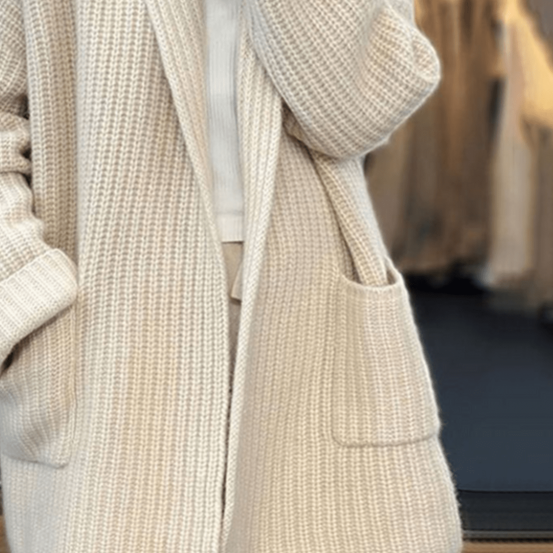 Cardigan À Manches Longues avec Coupe Ajustée pour Femme | Idéal pour Superposer En Toute Saison