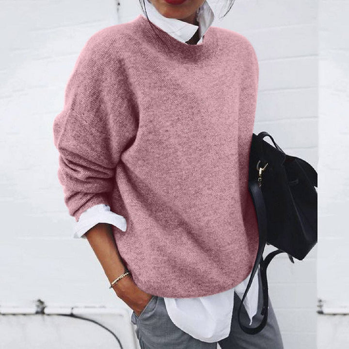 Pull à Manches Longues avec Col Rond pour Femmes | Idéal pour un Usage Quotidien