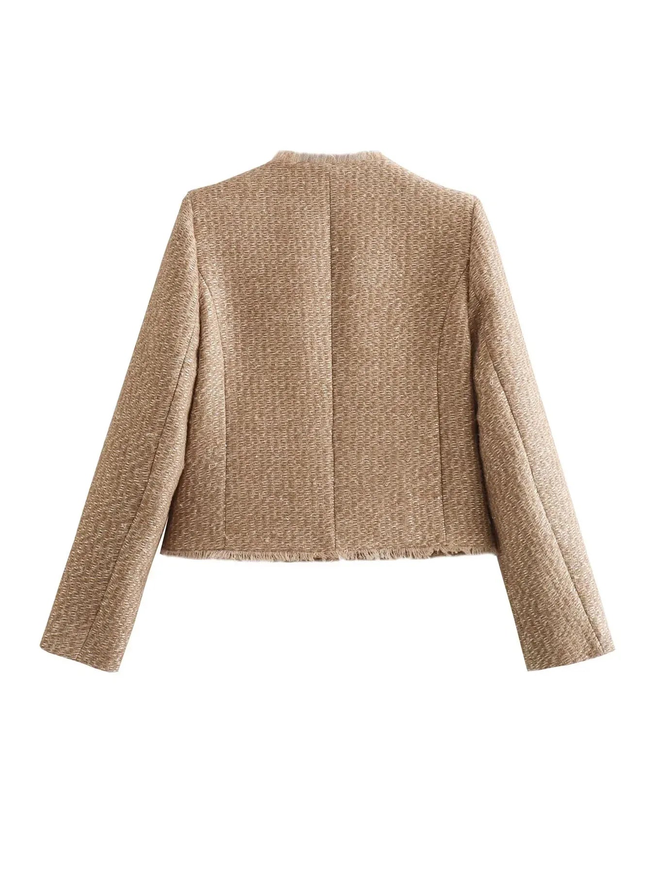 Veste Cintrée avec Motif Tissé pour Femmes | Idéale pour le Quotidien