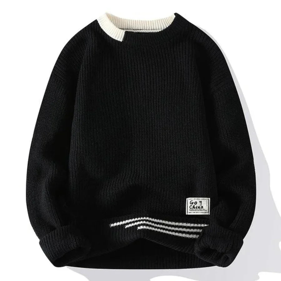 Pull à Manches Longues en Maille pour Hommes | Idéal pour un Usage Quotidien