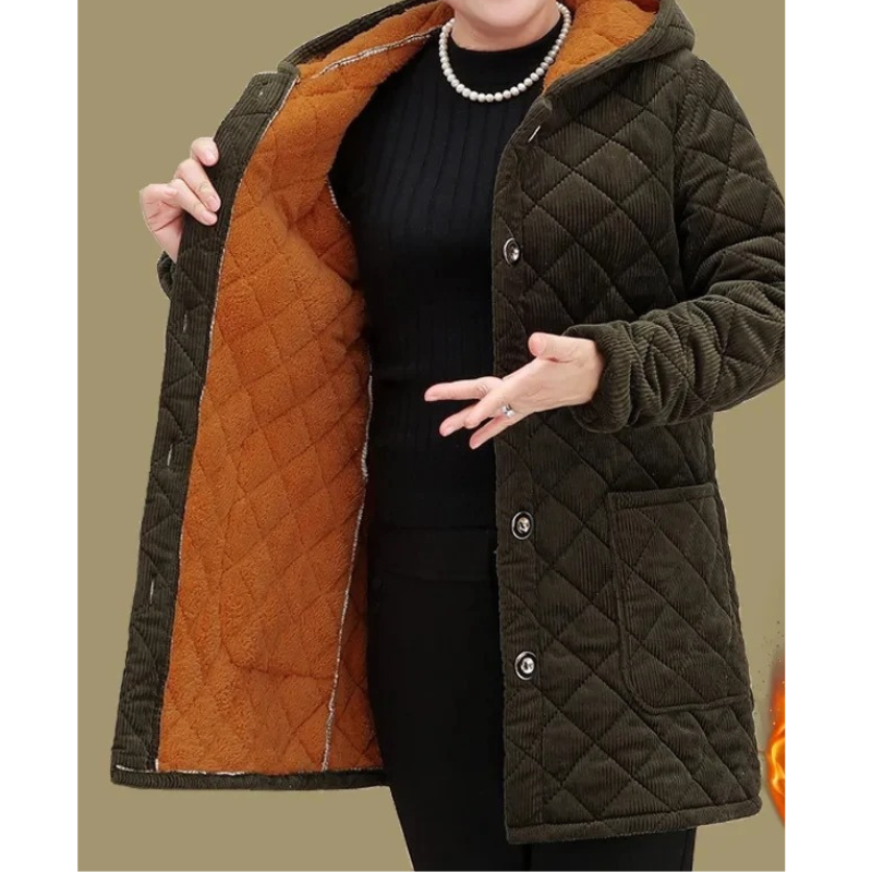 Veste Matelassée Avec Doublure Polaire Et Manches Longues Pour Femme | Idéale Pour La Saison Automne-Hiver