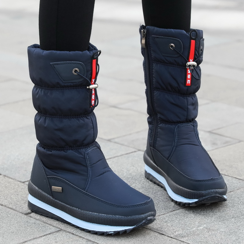 Bottes D’Hiver avec Semelle Antidérapante pour Femme | Idéales pour Temps Froid