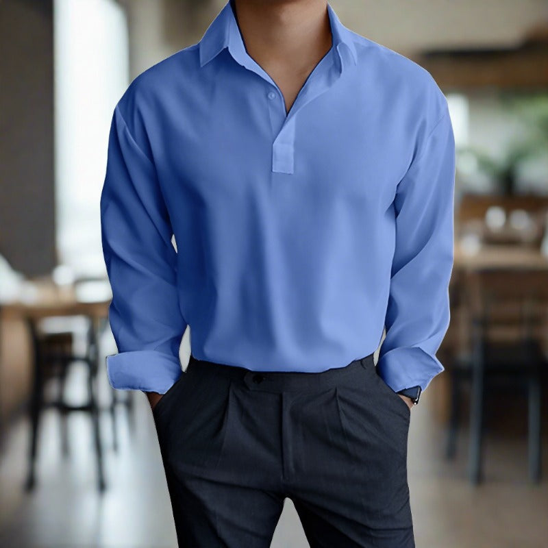 Polo À Manches Longues avec Coupe Décontractée pour Homme | Idéal pour Différentes Occasions