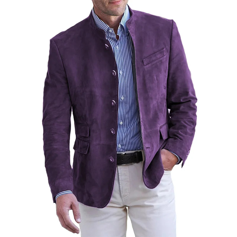 Veste Boutonnée avec Col Classique pour Homme | Idéale pour la Mi-Saison et le Quotidien