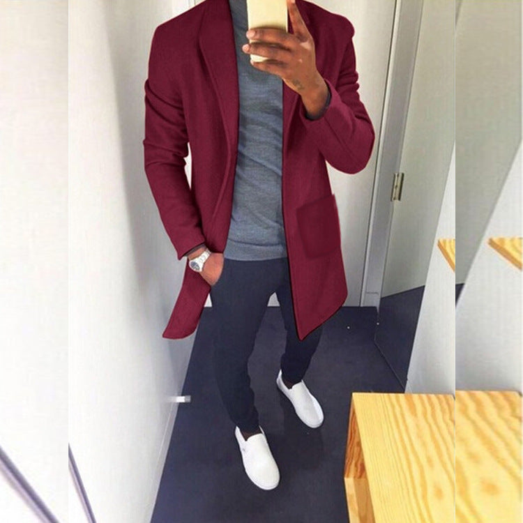 Trench-Coat Mi-Long avec Ceinture pour Homme | Idéal pour Occasions Formelles