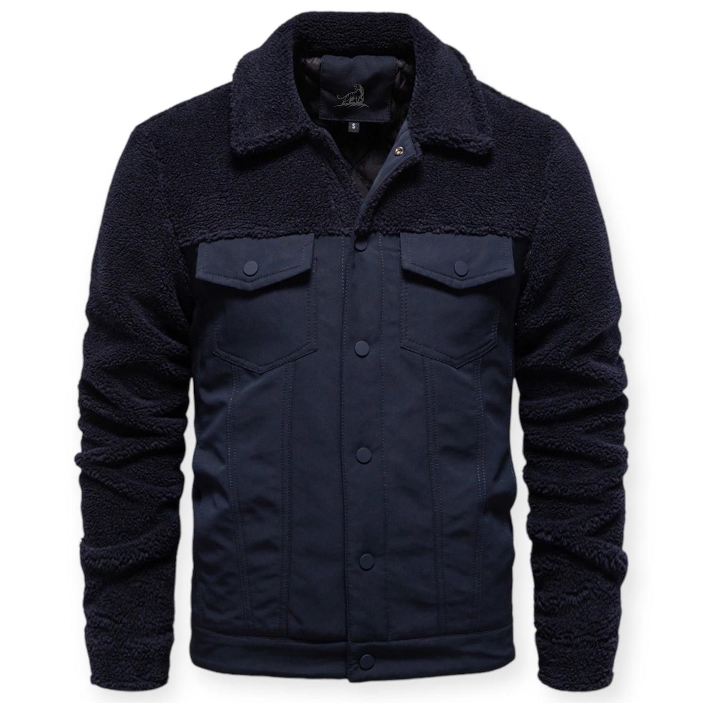 Veste Isolée avec Doublure Et Fermeture À Pression pour Hommes | Idéale pour Les Journées Froides