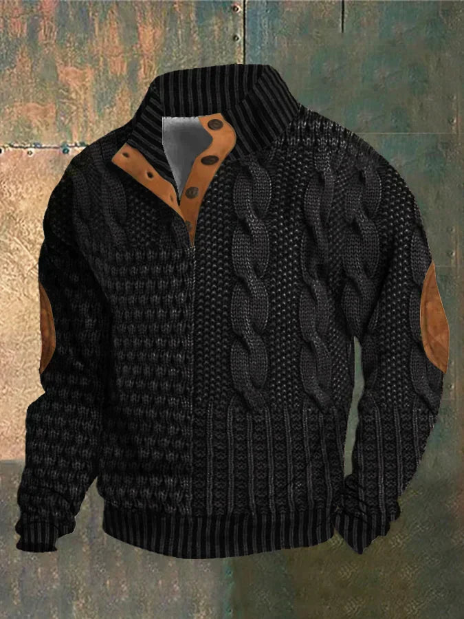 Pull à Coupe Décontractée pour Homme avec Col Classique | Idéal pour Détente et Quotidien