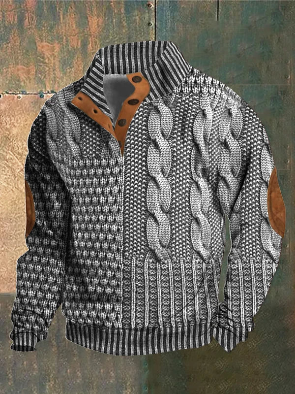 Pull à Coupe Décontractée pour Homme avec Col Classique | Idéal pour Détente et Quotidien