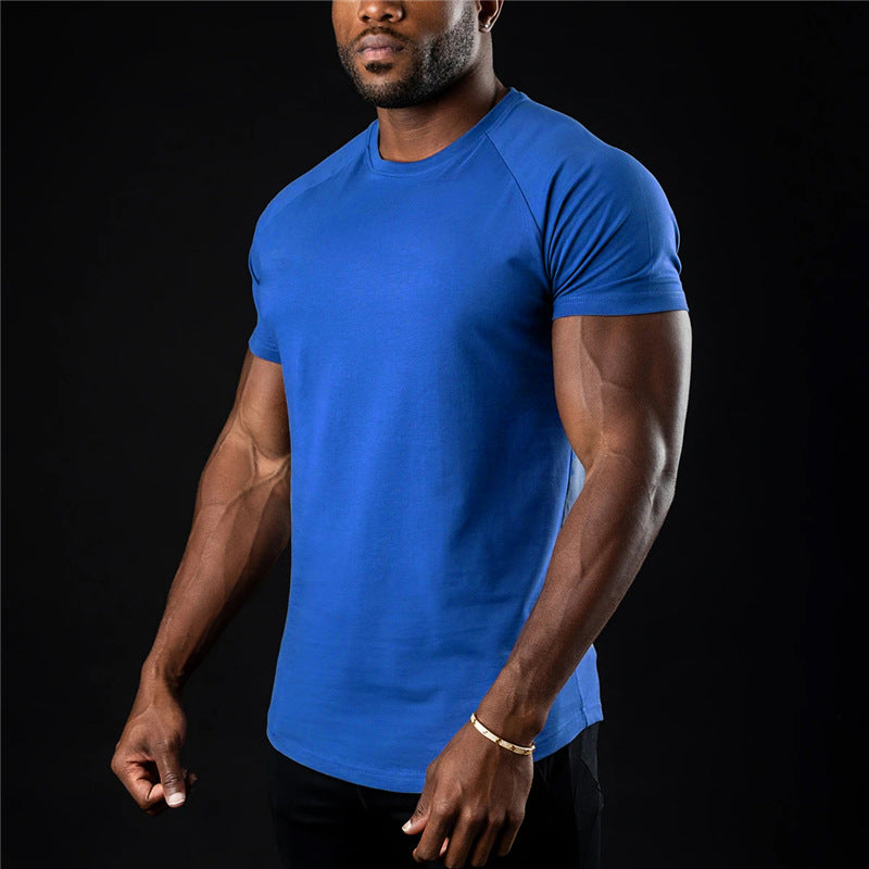 T-shirt à Col Rond Uni à Manches Courtes pour Homme | Idéal pour les Journées Chaudes