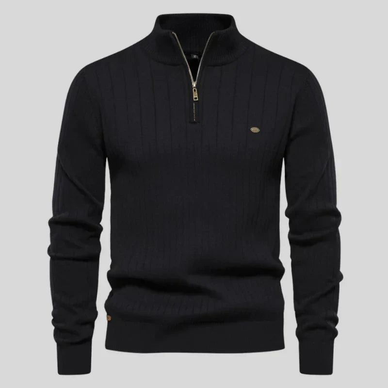 Pull à Demi-Fermeture Zippée à Manches Longues pour Homme | Idéal pour un Usage Quotidien