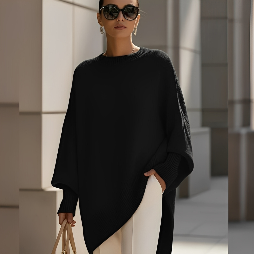 Pull Oversize À Col Rond Pour Femmes | Idéal Pour La Mi-Saison