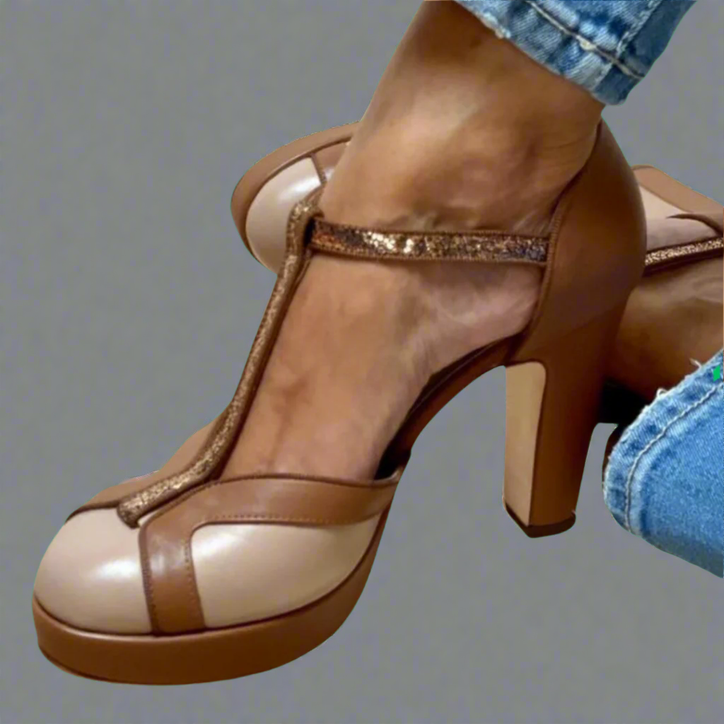 Sandales à Talon Bas avec Soutien Intégré pour Femmes | Idéal pour l’Été