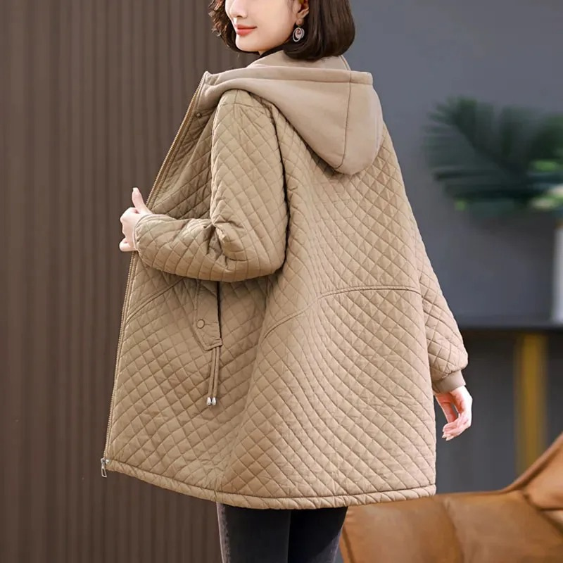 Veste Matelassée Avec Doublure Et Fermeture Zippée Pour Femme | Idéale Pour La Saison Automne-Hiver