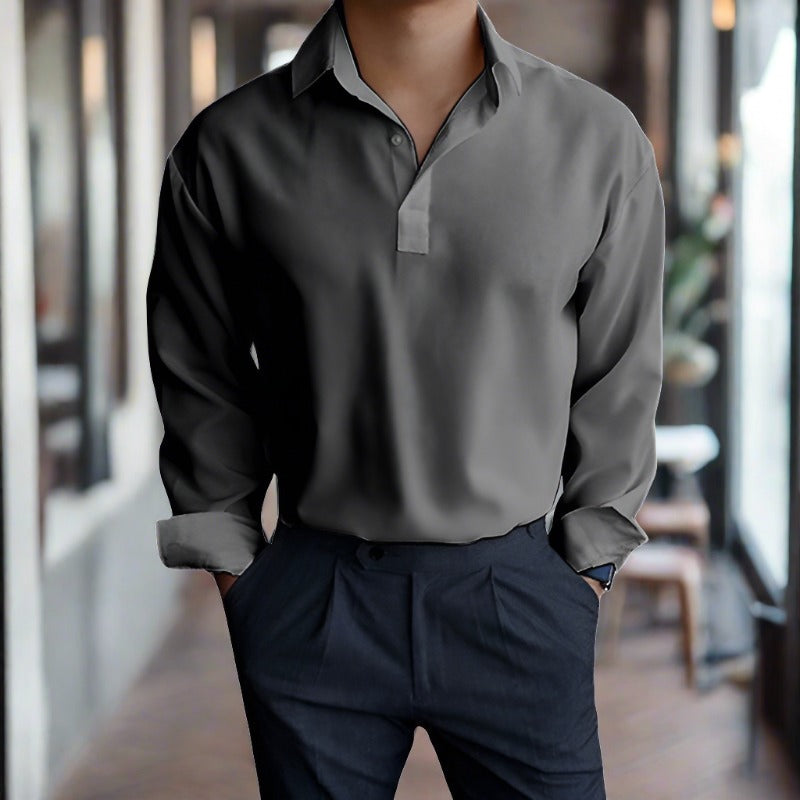 Polo À Manches Longues avec Coupe Décontractée pour Homme | Idéal pour Différentes Occasions