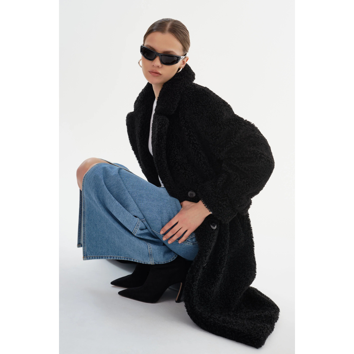 Veste Polaire Oversize avec Col Montant et Fermeture Zippée pour Femme | Idéale pour Temps Froid