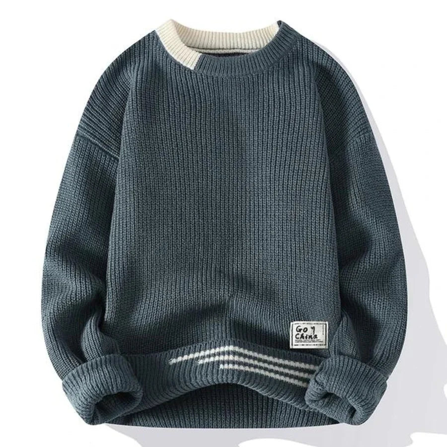 Pull à Manches Longues en Maille pour Hommes | Idéal pour un Usage Quotidien