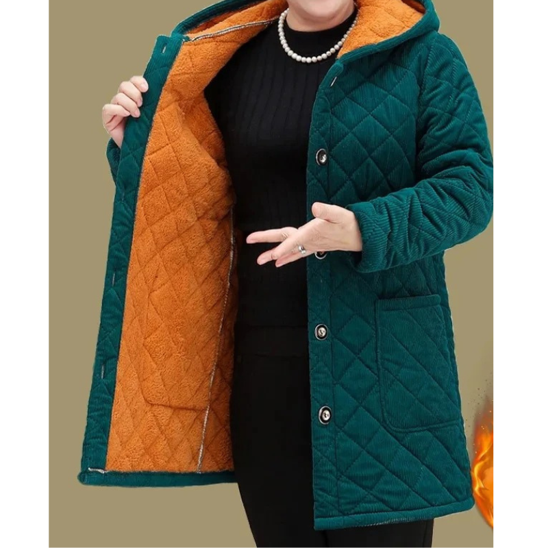 Veste Matelassée Avec Doublure Polaire Et Manches Longues Pour Femme | Idéale Pour La Saison Automne-Hiver
