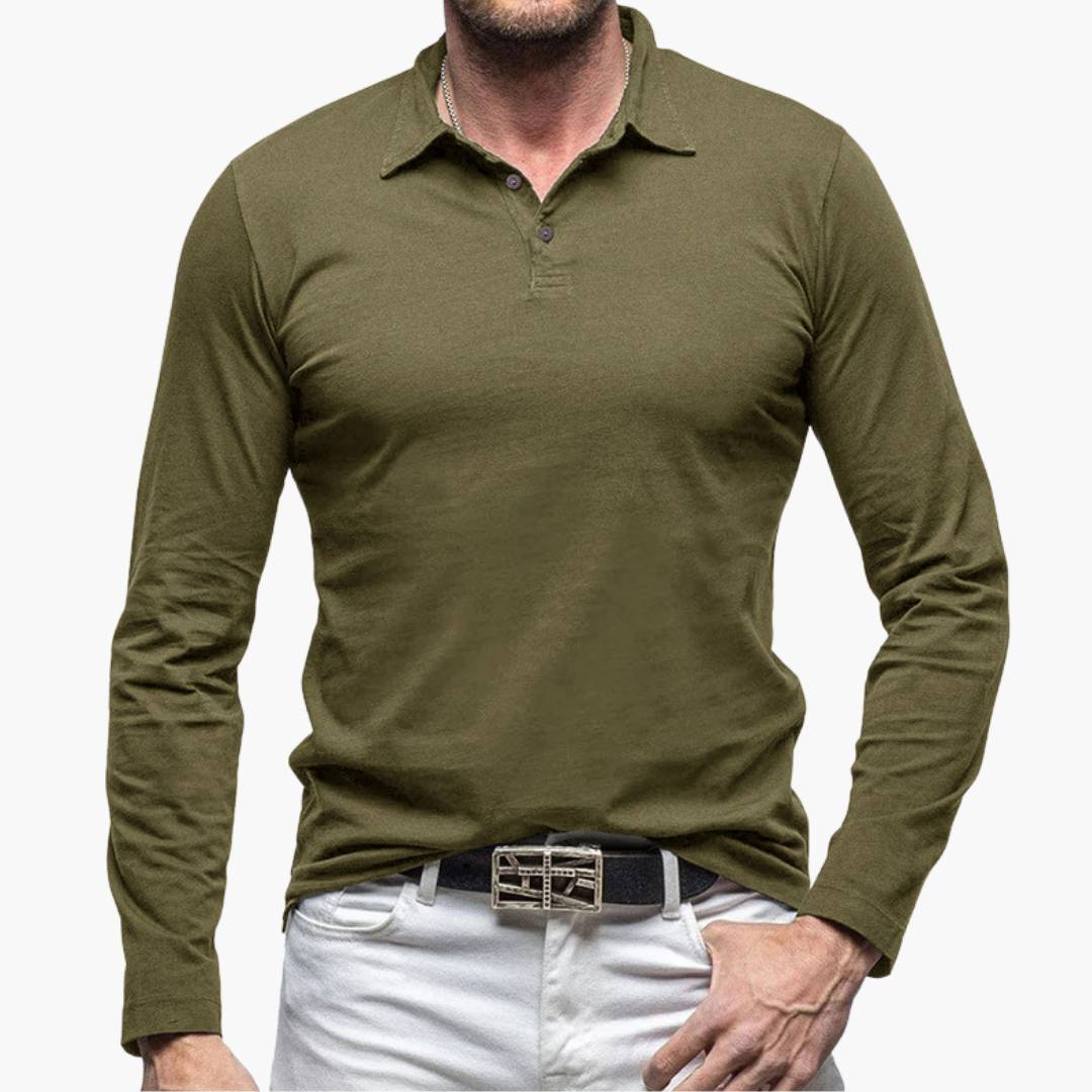 Polo Slim Fit à Manches Longues pour Homme | Idéale pour un Usage Quotidien et Semi-Formel