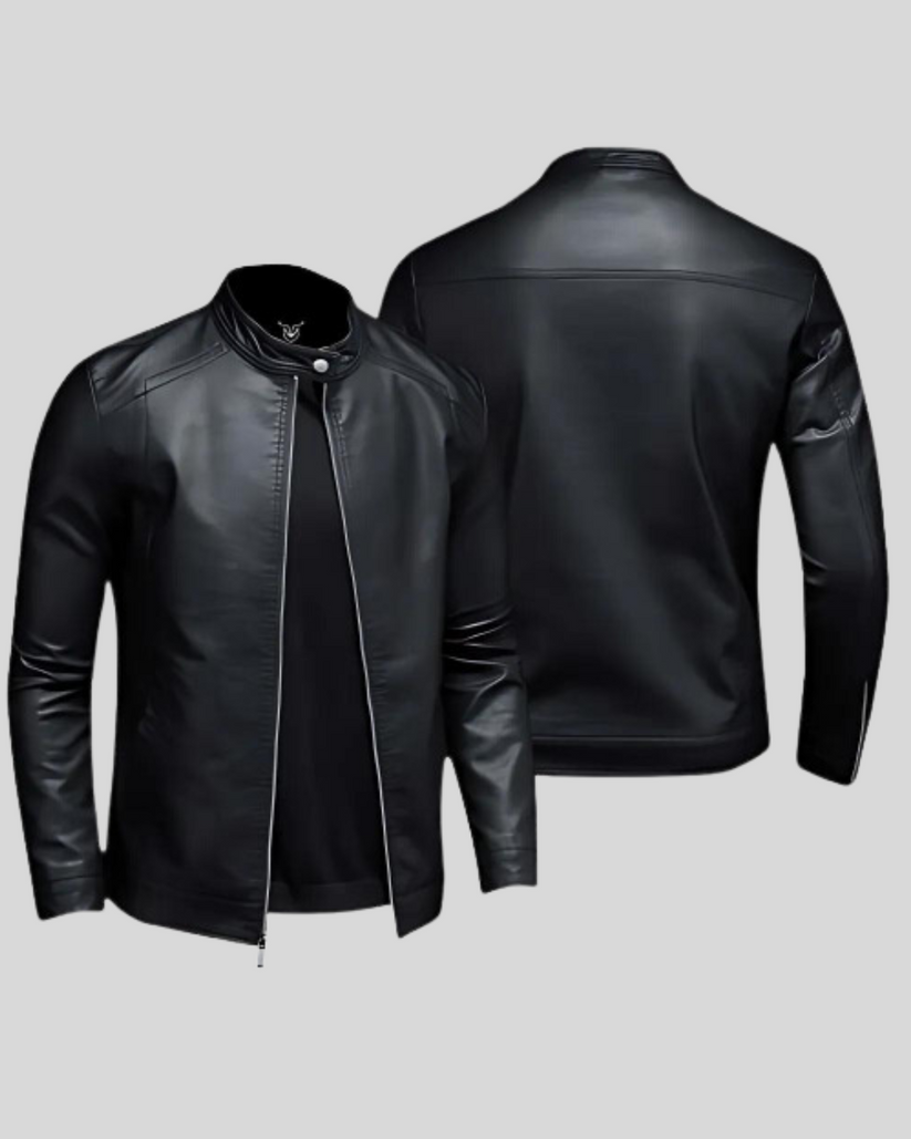 Veste avec Fermeture Zippée et Col à Boutons pour Hommes | Idéale pour Usage Quotidien
