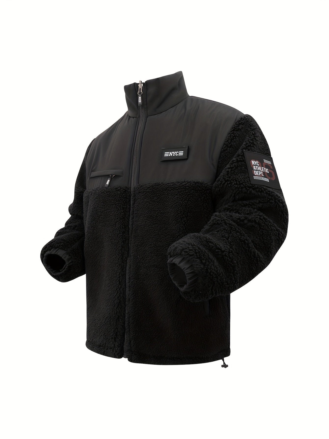 Veste Zippée avec Poches et Col Montant pour Homme | Idéale pour l’Hiver