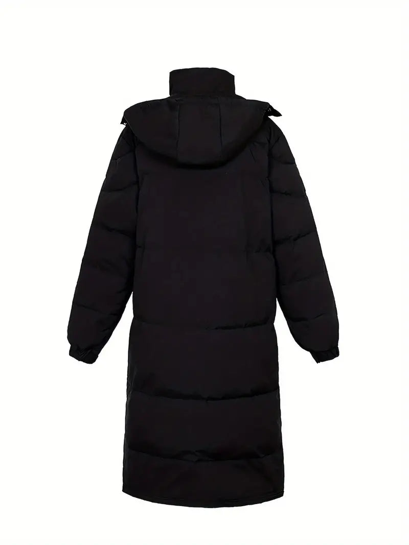 Manteau Long avec Capuche et Fermeture Zippée pour Hommes | Idéal pour l’Hiver