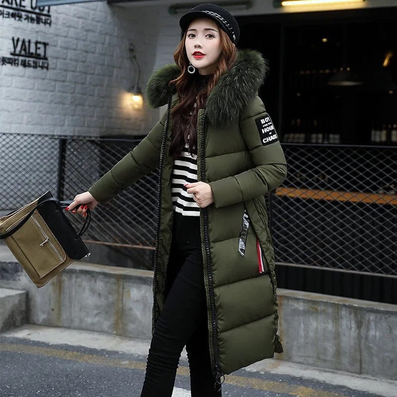 Manteau Long à Capuche avec Manches Longues pour Femme | Idéal pour Hiver