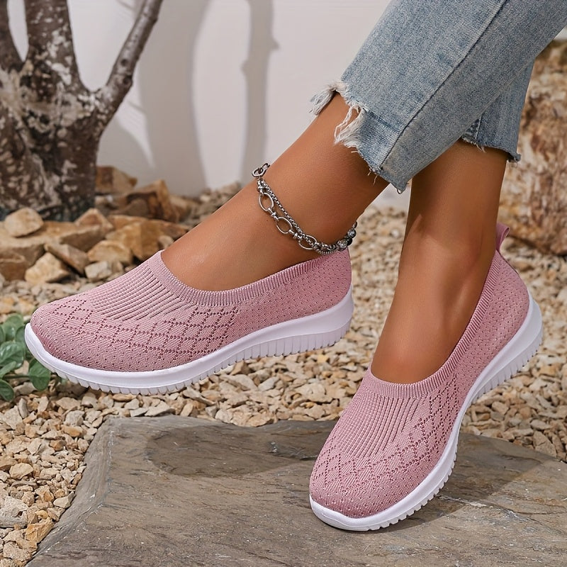 Baskets slip-on en tricot pour femmes