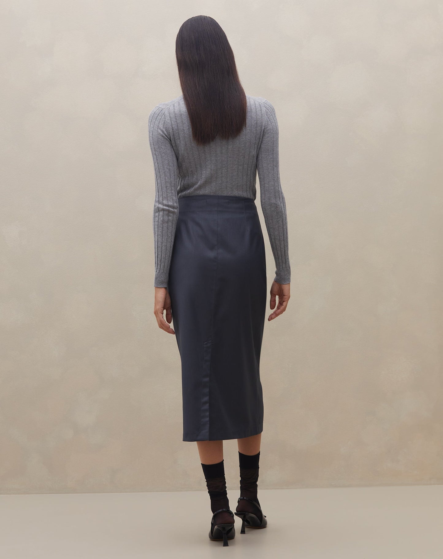 Jupe Midi Coupe Tailleur Avec Ceinture Réglable Pour Femme | Idéale Pour Le Bureau Et Le Quotidien