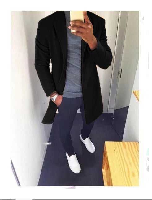 Trench-Coat Mi-Long avec Ceinture pour Homme | Idéal pour Occasions Formelles