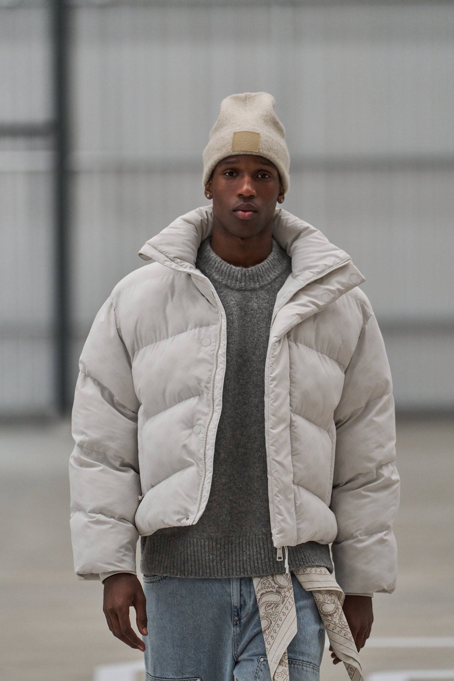 Puffer Matelassé à Capuche Amovible Avec Col Montant Pour Homme | Idéal Pour l’Hiver