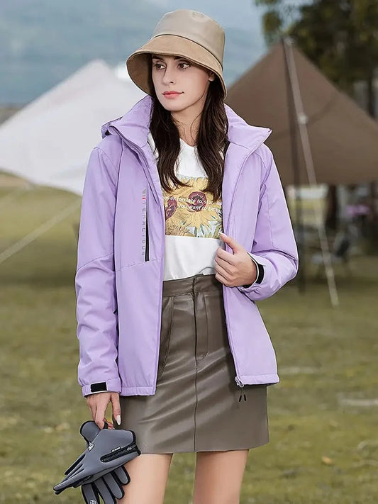 Doudoune à Capuche avec Manches Longues pour Femme | Idéale pour l’Hiver