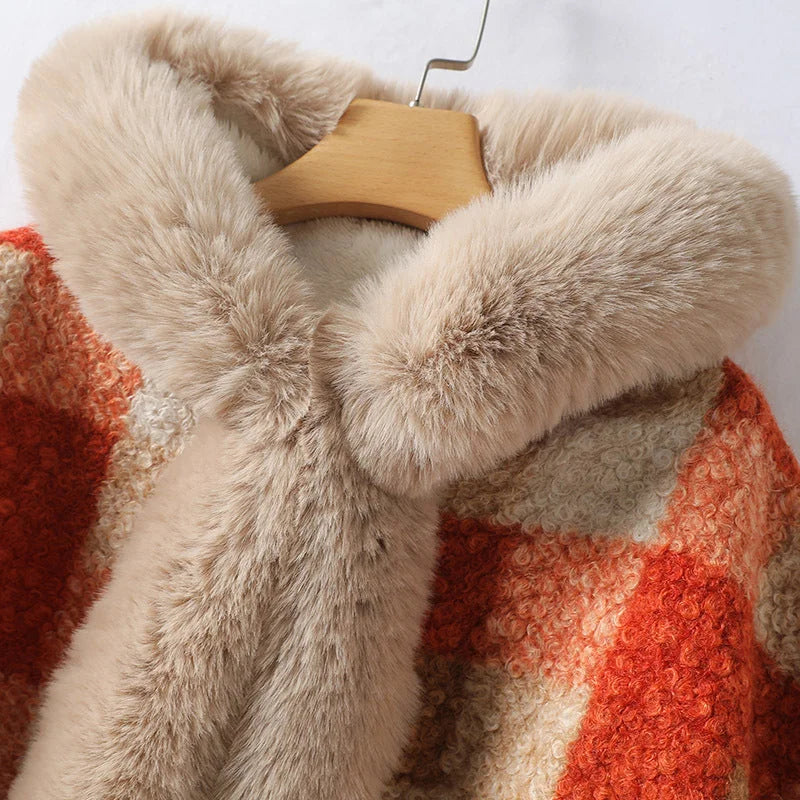 Veste Longue à Col Imitation Fourrure pour Femmes | Idéale pour la Saison Hivernale