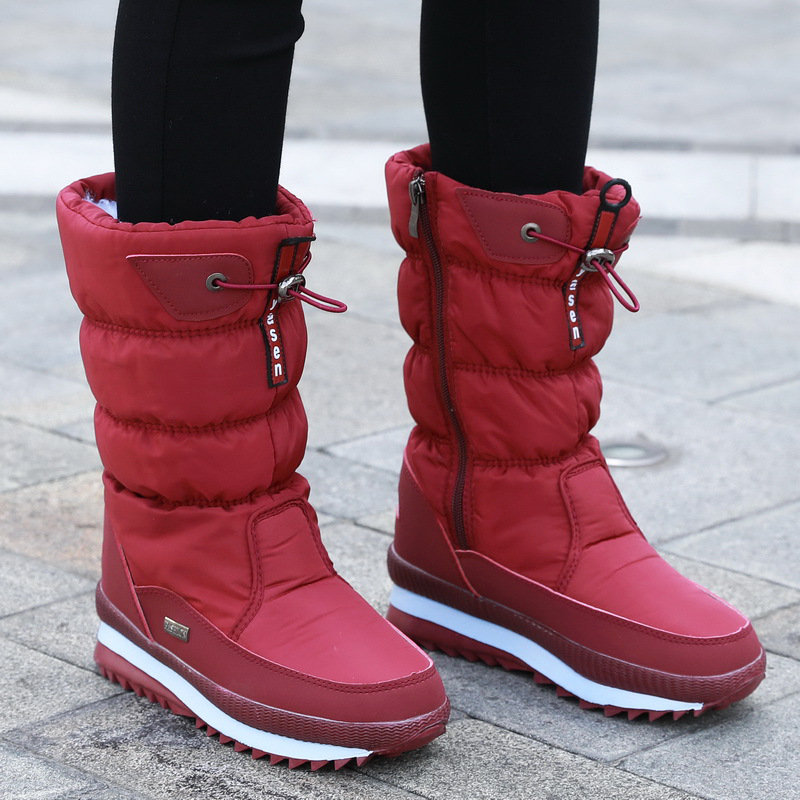 Bottes D’Hiver avec Semelle Antidérapante pour Femme | Idéales pour Temps Froid