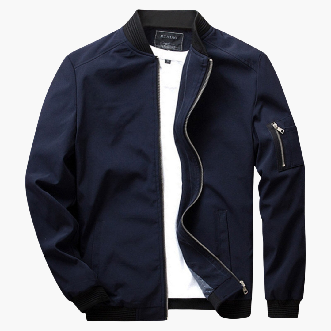 Veste Légère avec Fermeture Éclair pour Homme | Idéal pour La Mi-Saison
