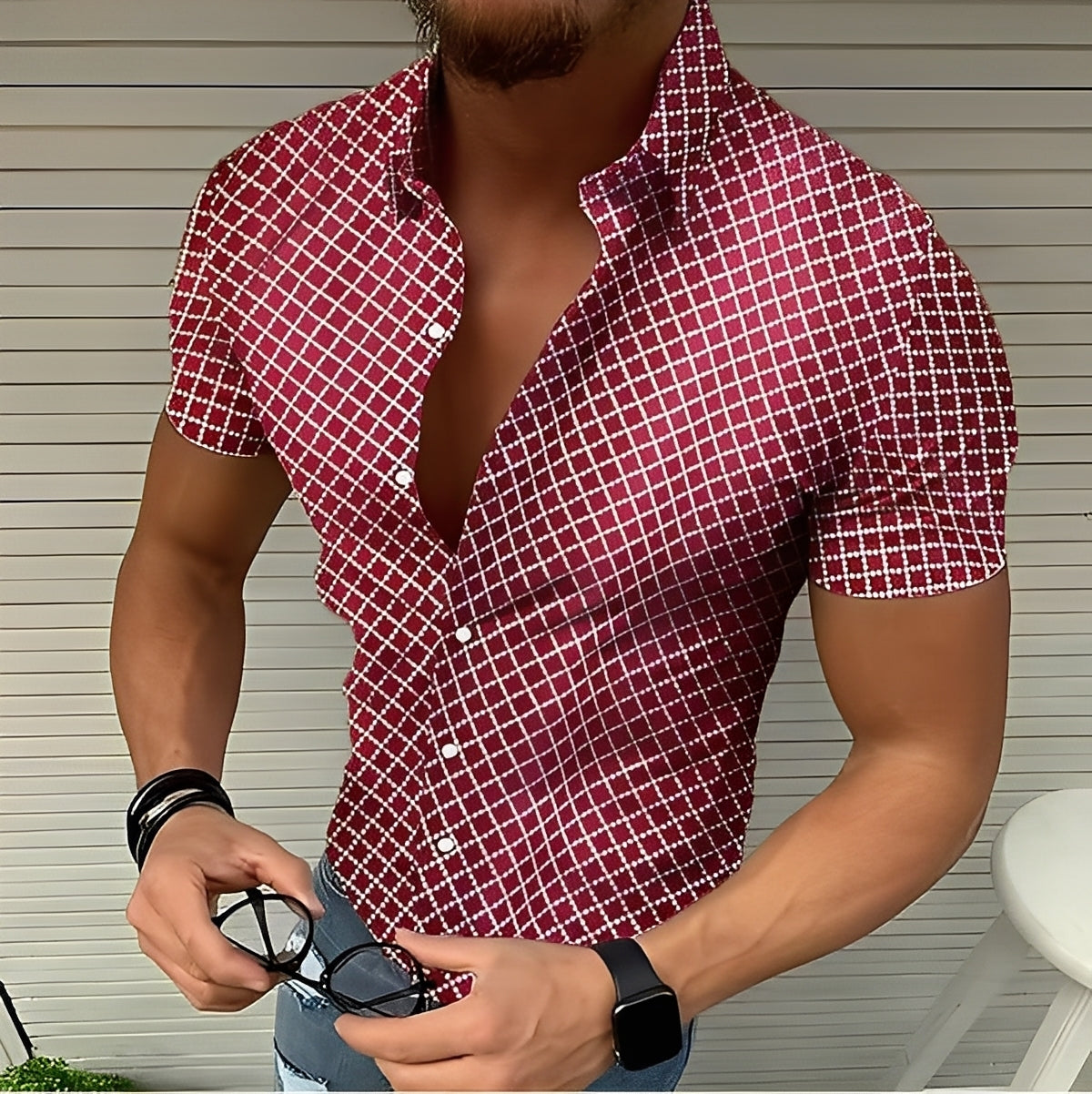 Chemise À Col Classique avec Manches Longues pour Homme | Idéale pour Un Usage Quotidien