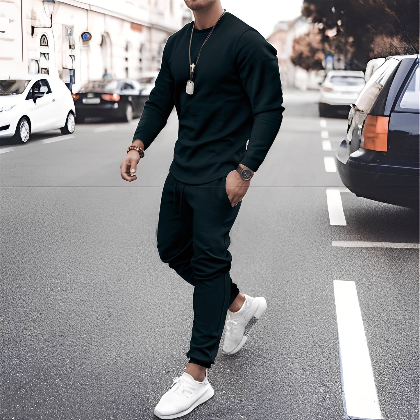 Ensemble de Survêtement pour Homme avec Sweat et Pantalon | Idéal pour le Sport et les Loisirs