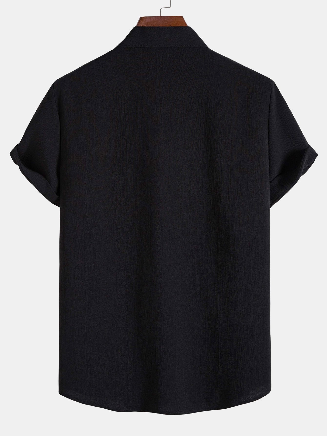Chemise Col Officier Avec Fermeture Boutonnée Pour Homme | Idéale Pour Les Occasions Décontractées Ou Professionnelles