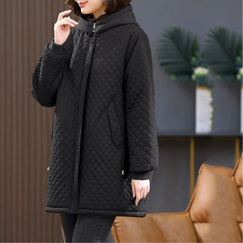 Veste Matelassée Avec Doublure Et Fermeture Zippée Pour Femme | Idéale Pour La Saison Automne-Hiver