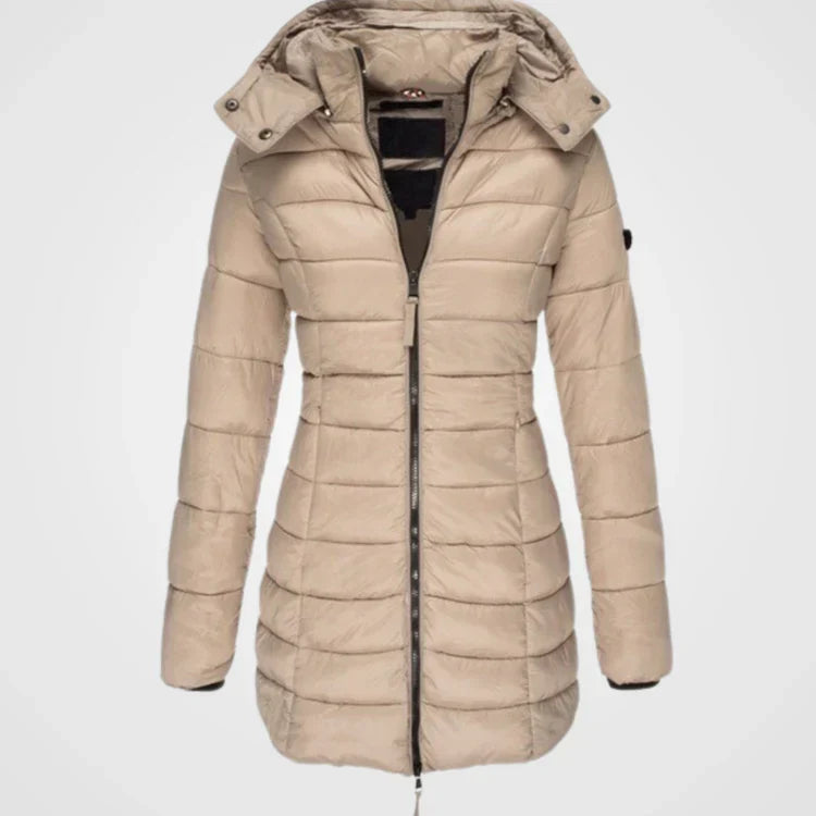 Manteau Long Matelassée à Capuche pour Femme | Idéale pour l’Hiver