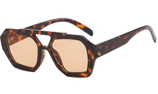 Lunettes de Soleil à Monture Carrée Oversize avec Protection UV pour Femme | Idéales pour l’Été et les Vacances