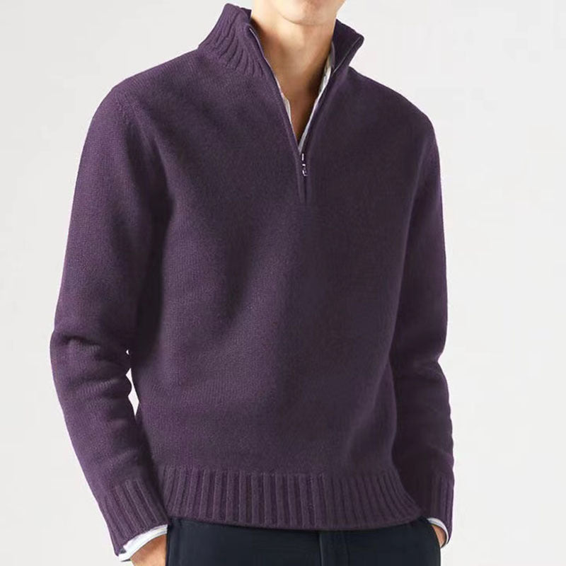 Pull avec Col Zippé pour Homme | Idéal pour Les Tenues Décontractées